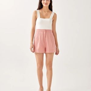 LOVE BONITO Dusty Pink tailored shorts SIZE S
